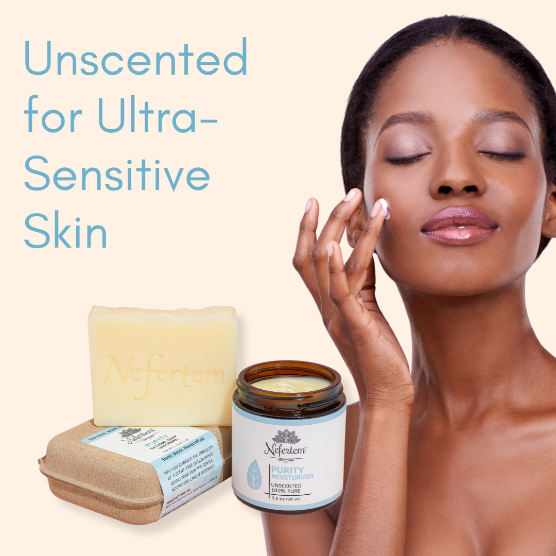 woman applying the Purity unscented tallow moisturizer