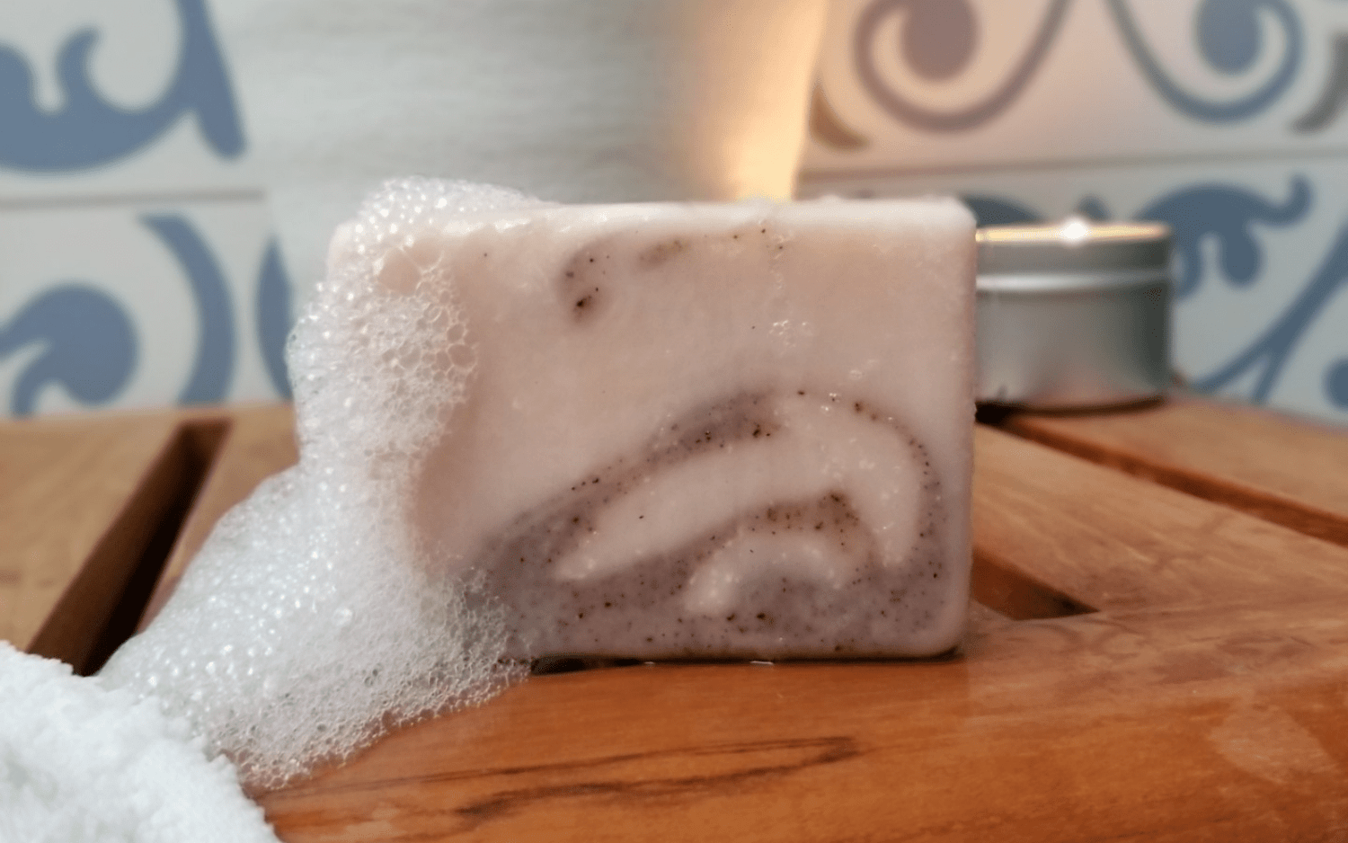 nefertem soap in bathroom