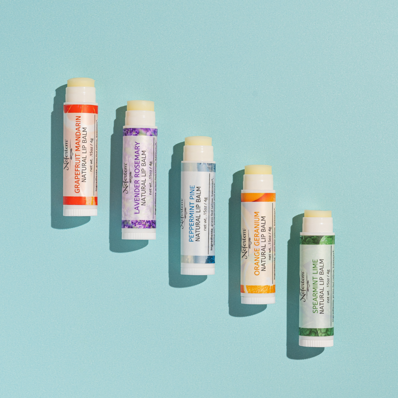 tallow lip balms with pure essential oils