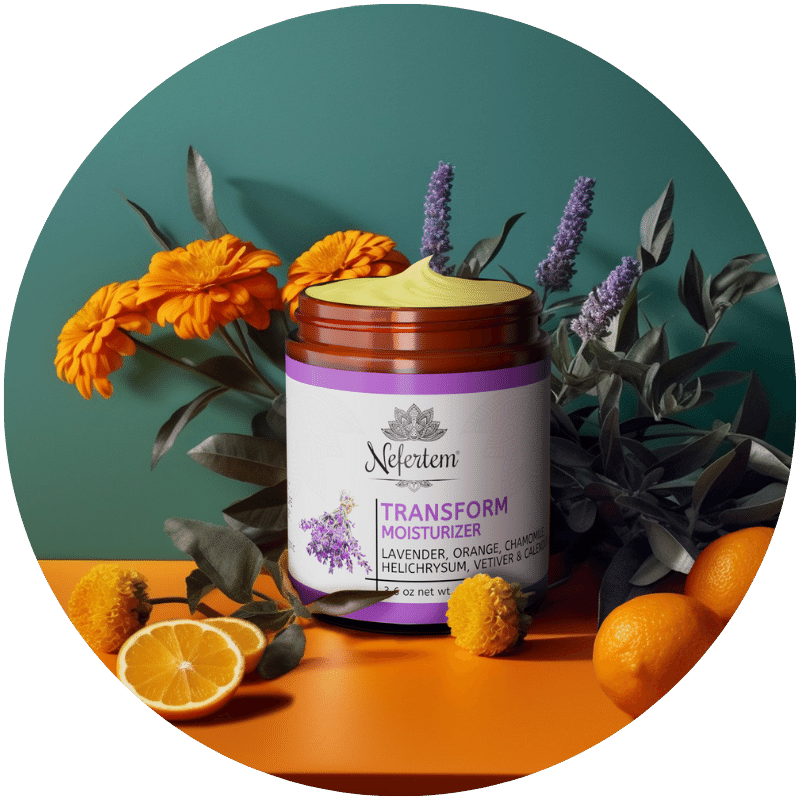 transform natural moisturizer with oranges, lavender and calendula