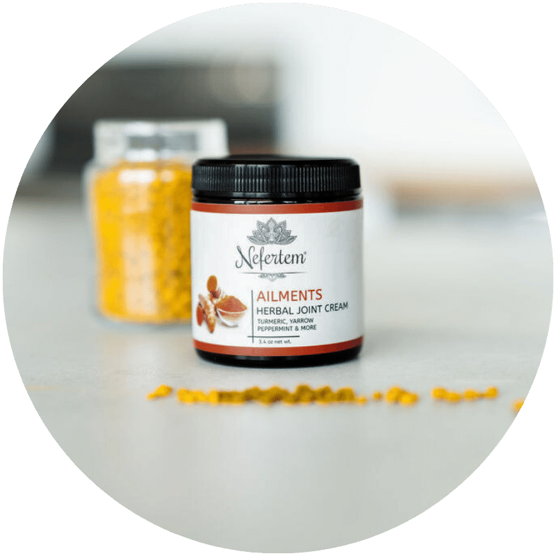 Ailments herbal joint cream with turmeric root