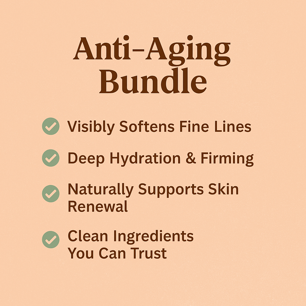 text showing why customers will love the Anti-aging bundle with tallow skincare