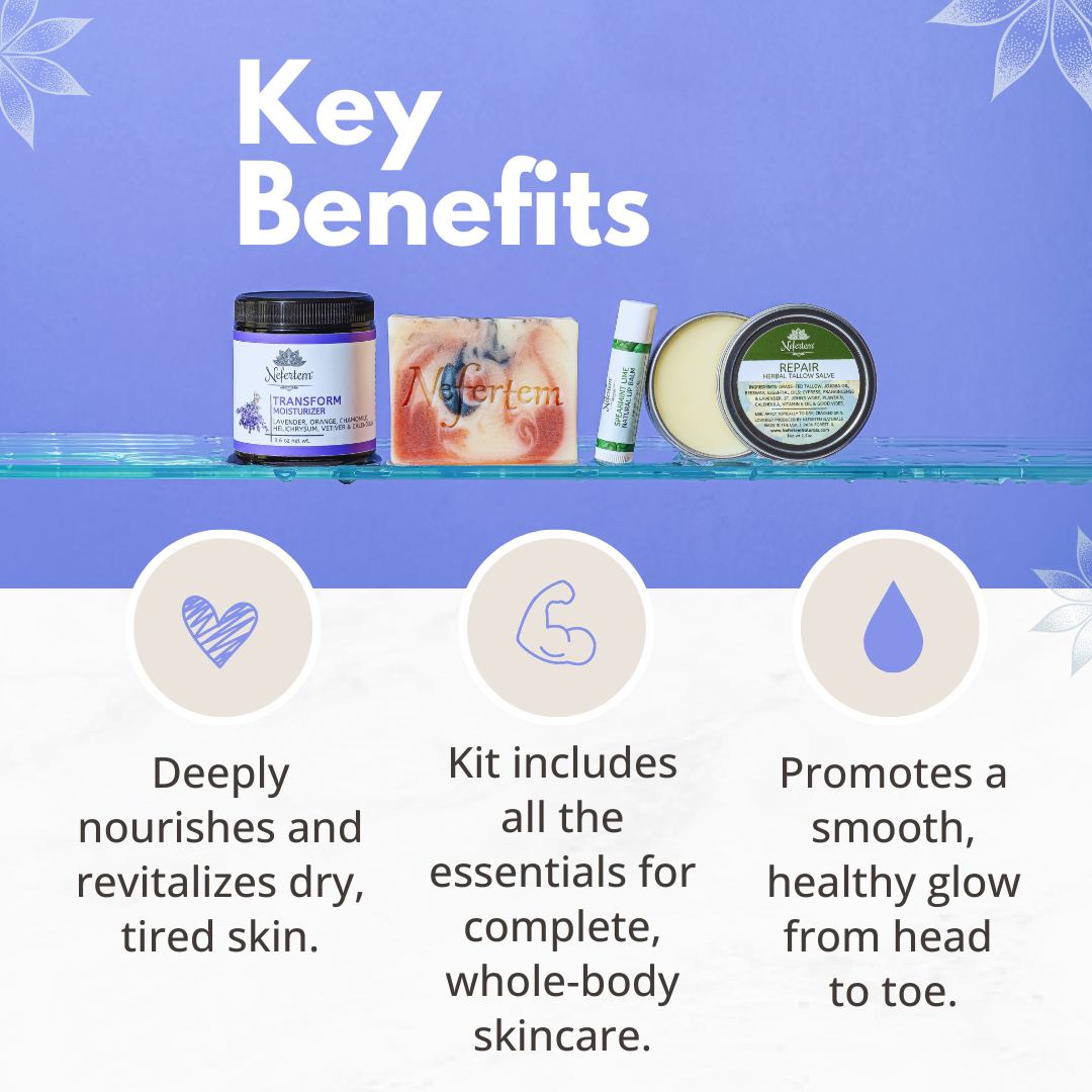 key benefits of our tallow skincare set