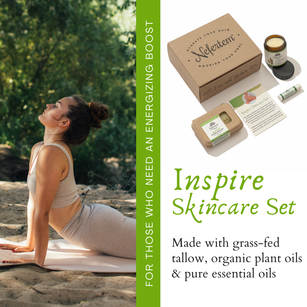 inspire skincare set with tallow and organic plant oils