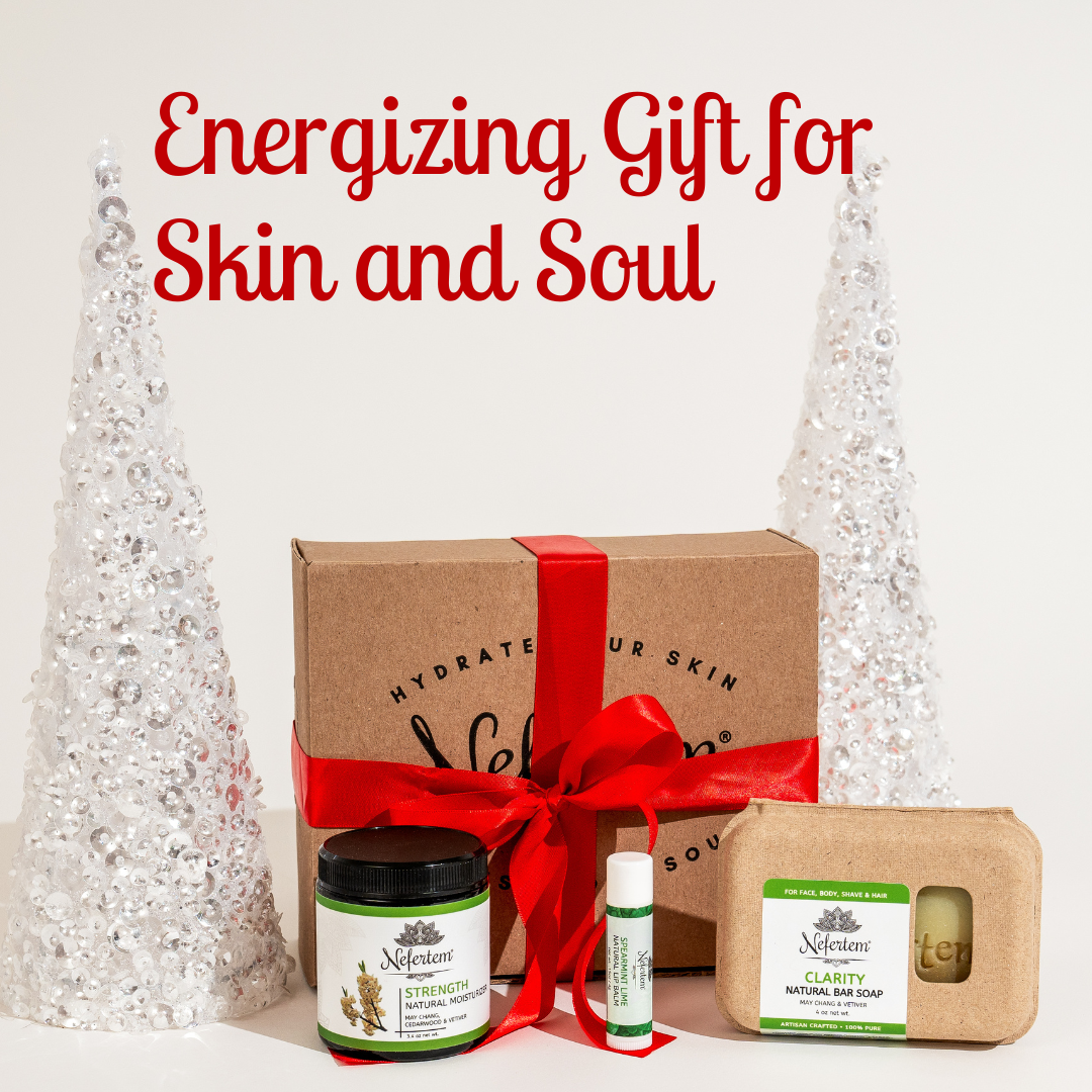 energizing skincare gift set for the holidays