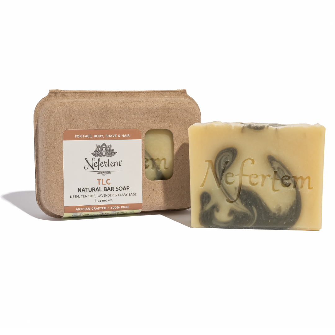 tallow soap for sensitive skin with neem and tea tree oil