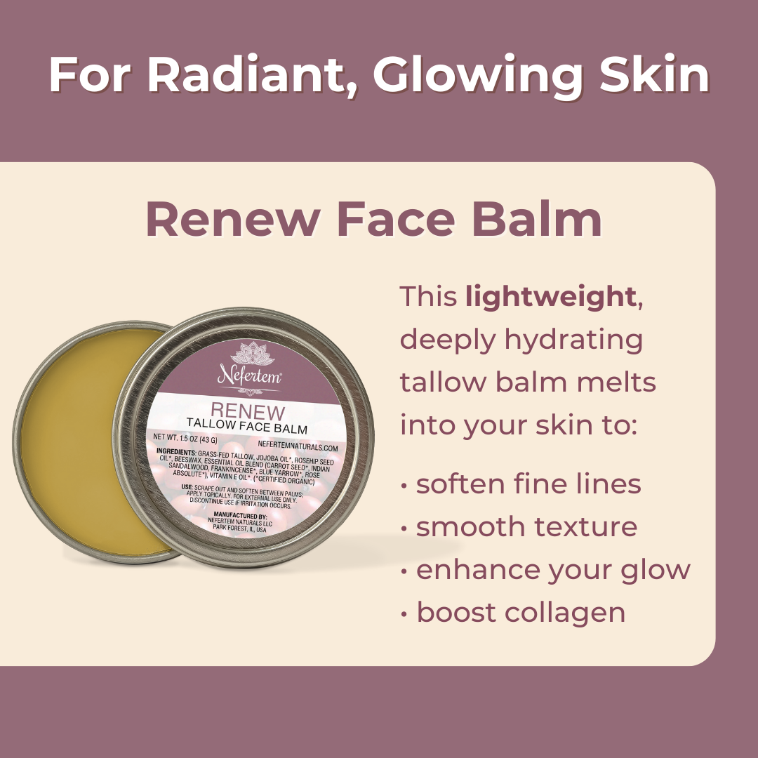 renew tallow face balm for wrinkles