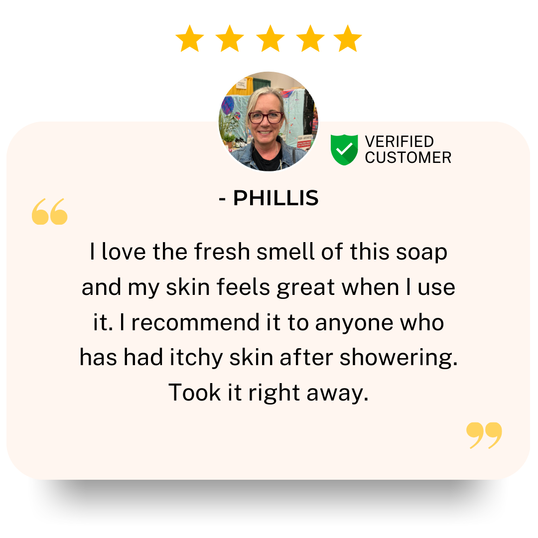 customer review of our tea tree tallow soap