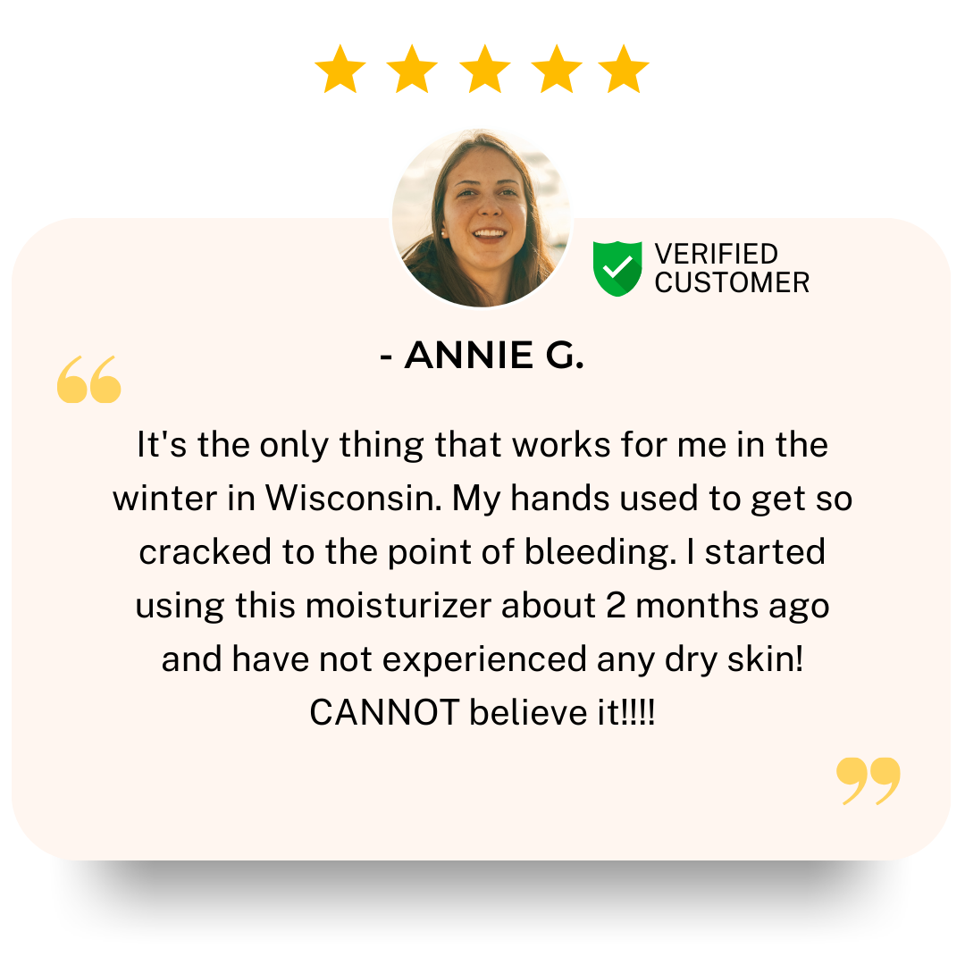 customer review of our lavender tallow moisturizer