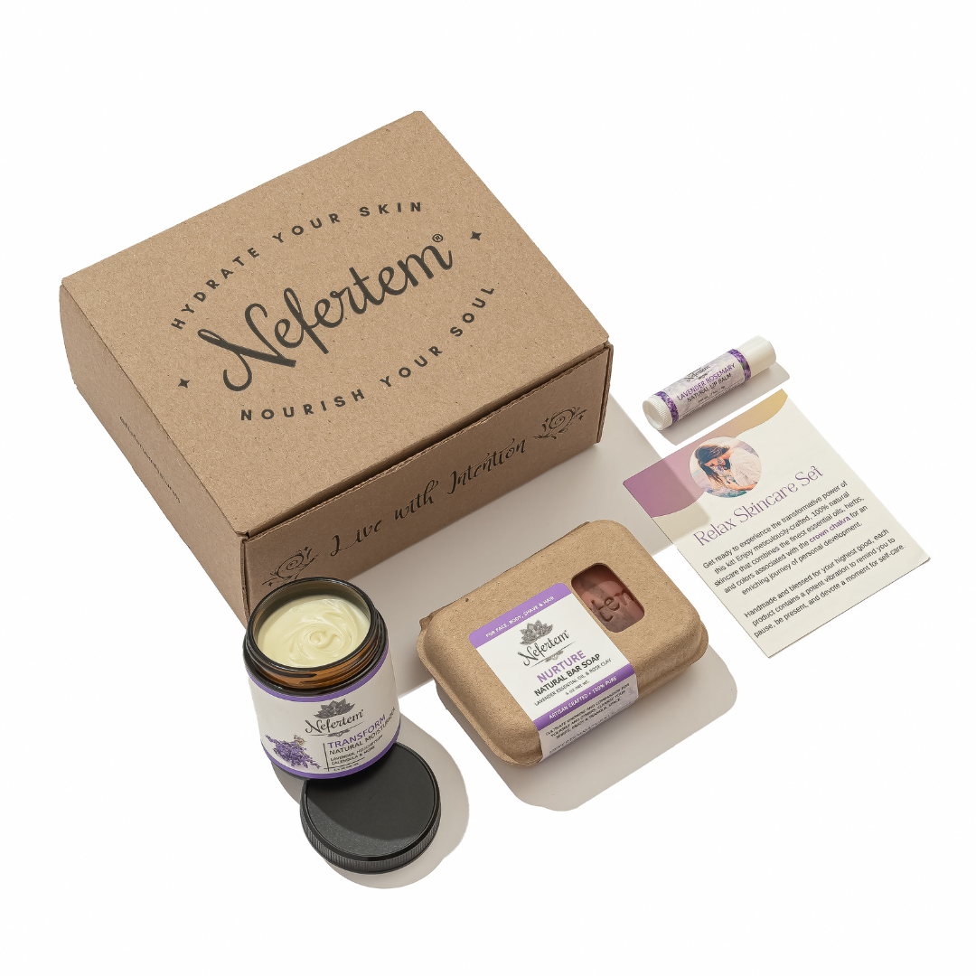 Relax Skincare Set with tallow and lavender