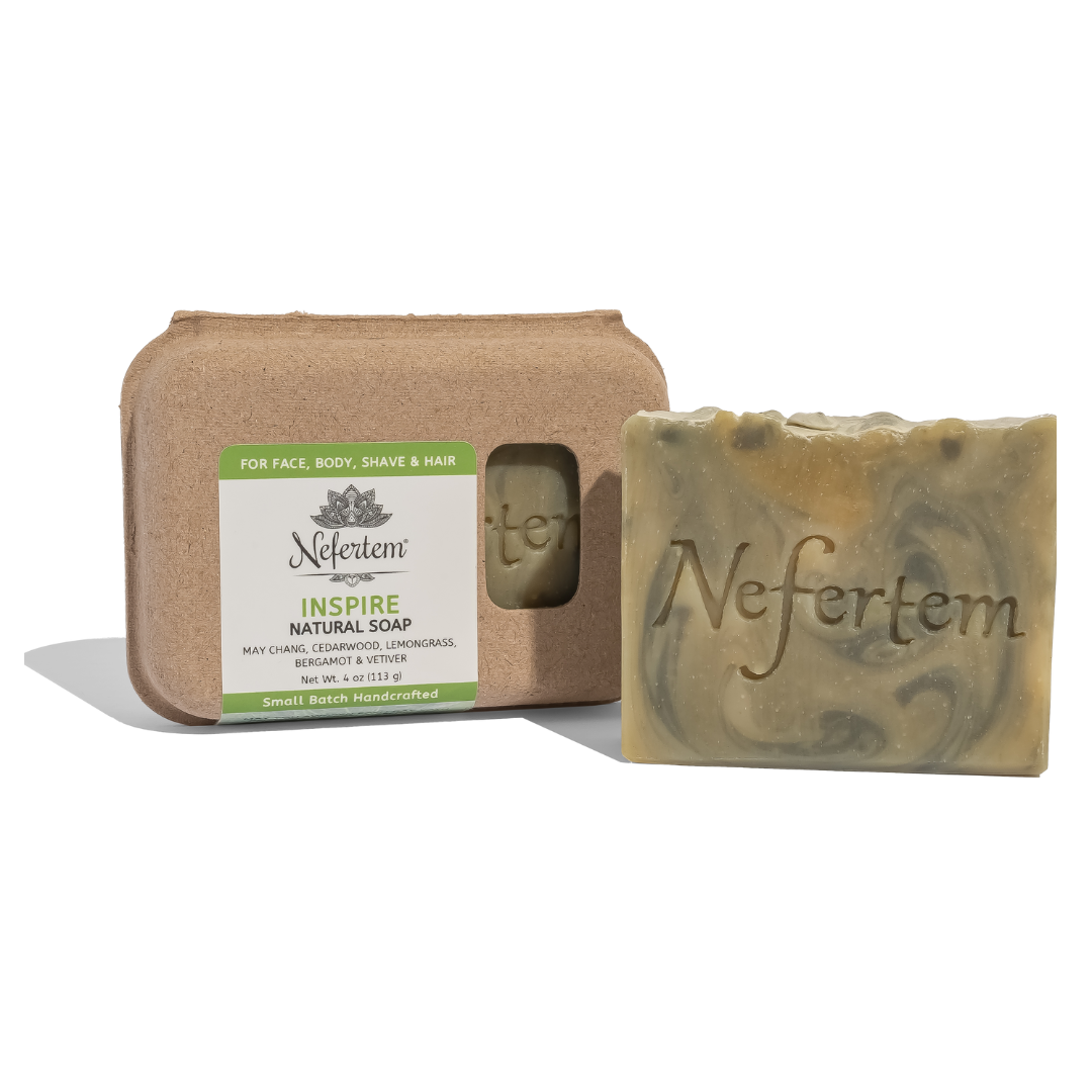 Inspire tallow soap made with citrus aromas