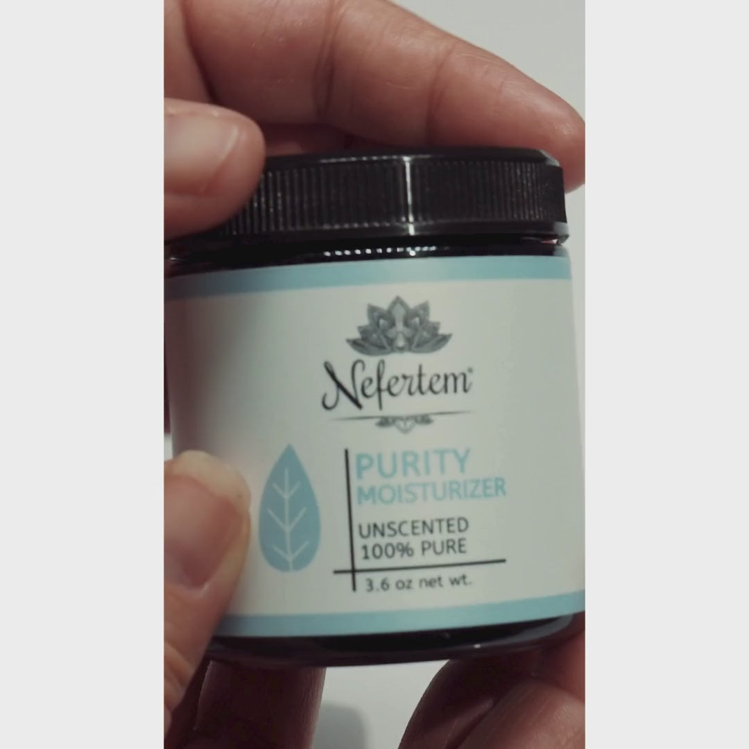 showing the purity moisturizer