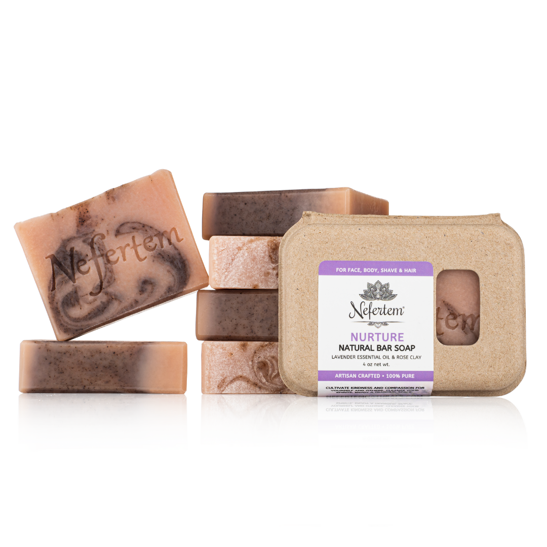 3 pack lavender soap by nefertem intentional skincare