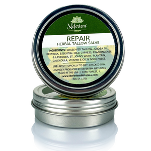 repair herbal tallow salve for dry cracked skin